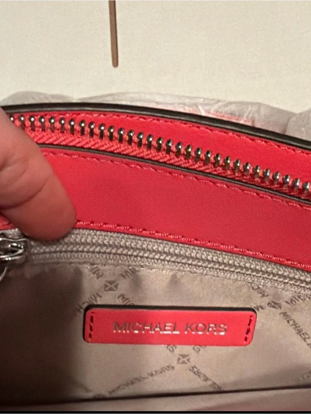 Michael Kors Pink Heart-Print Sheila Satchel